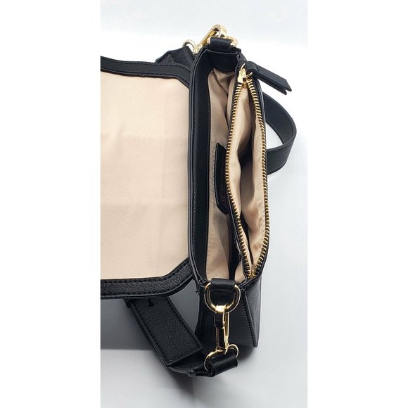 INC Black Megann Geo Crossbody with Minor Defects – Save 40% - Picture 2 of 6